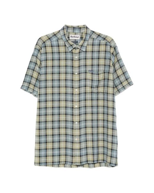 Barbour Gray Midfield Tartan Shirt for men