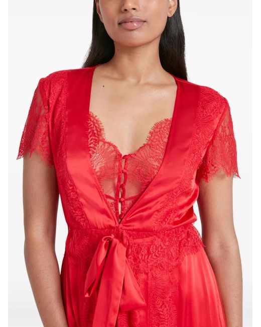 Temperley London Red Gaia Robe