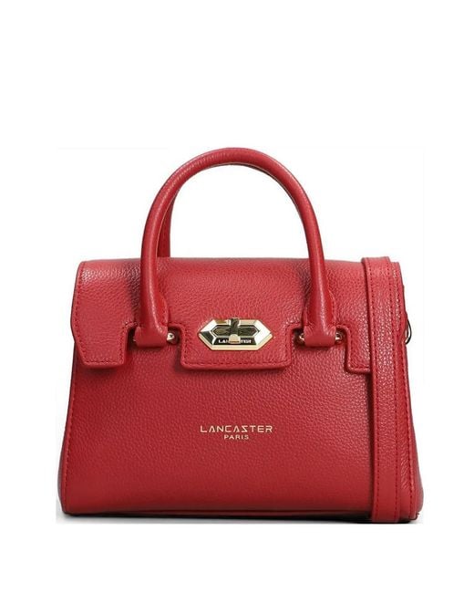 Lancaster Red Petit Sac À Main Milano Cosmos En Cuir