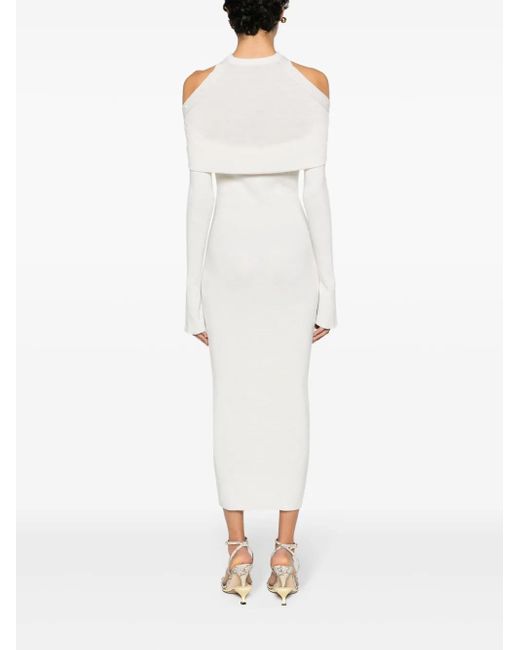 Jacquemus White La Robe Doble Midi Dress