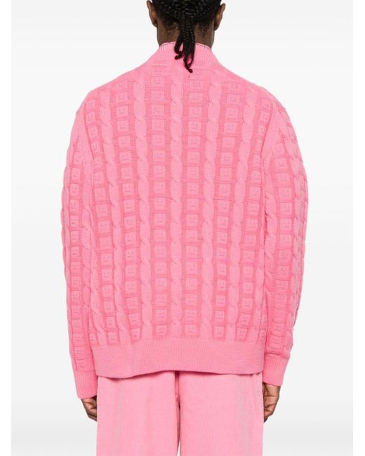 Acne Pink Cable-knit Jumper