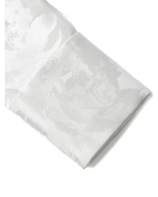 Shanghai Tang White Silk Blouse