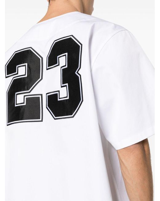 Off-White c/o Virgil Abloh White Off- Logo-Appliqué Shirt for men