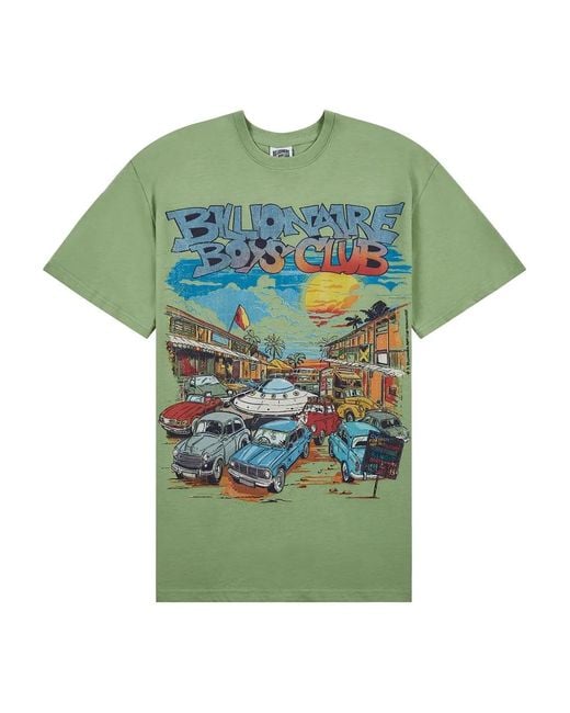 T-Shirt Con Stampa di BBCICECREAM in Green da Uomo