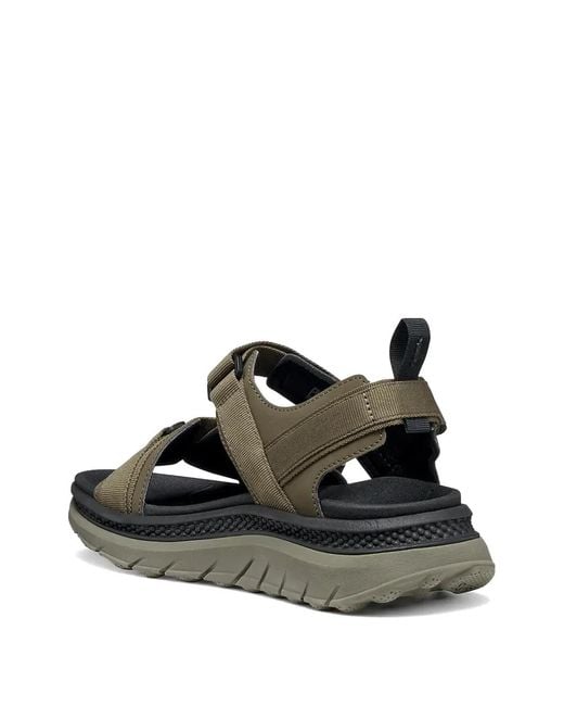 Geox Green Touch-Strap Buckle-Fastening Sandals for men