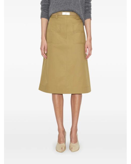 Tory Burch Natural Cotton Camp Skirt