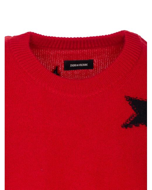 Maglione Markuz Con Ricamo di Zadig & Voltaire in Red