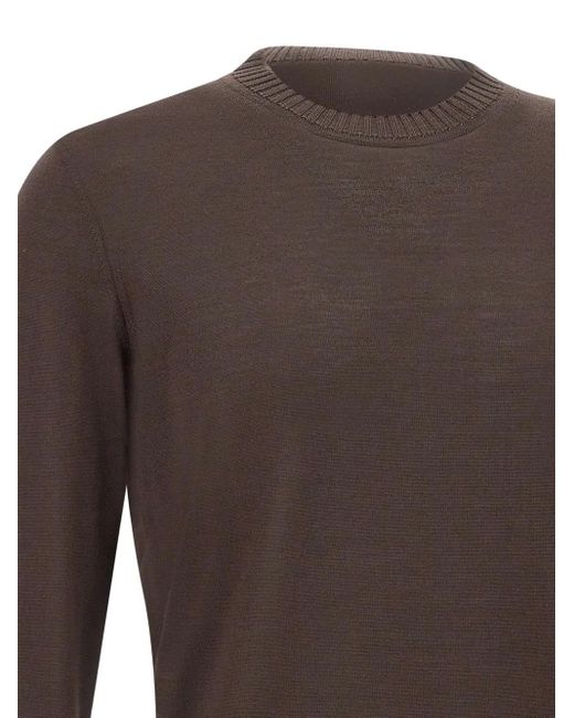 FILIPPO DE LAURENTIIS Pullover mit rundem Ausschnitt in Brown für Herren