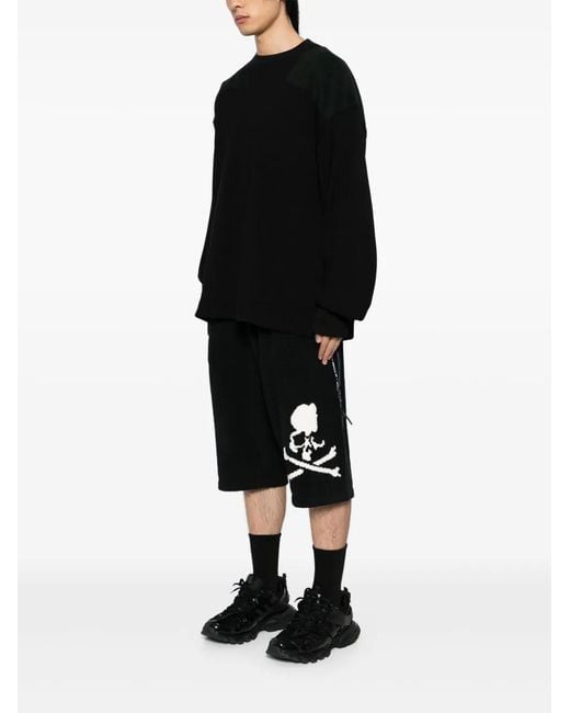 MASTERMIND WORLD Black Patchwork Sweater for men