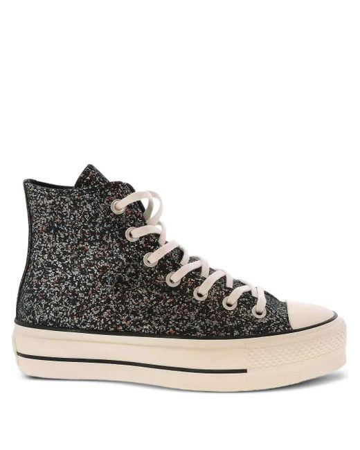 Converse Black Chuck Taylor Glitter High-Top Sneakers