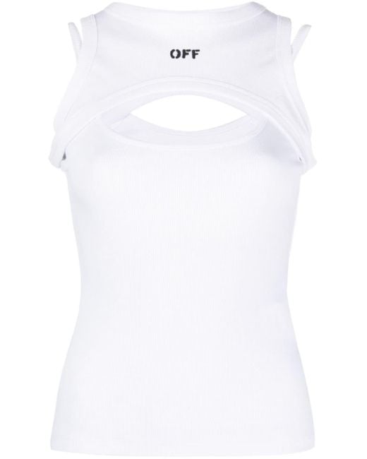 Off White Cut Out Tank Top Off-White c/o Virgil Abloh