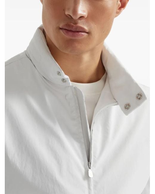 メンズ Brunello Cucinelli ボンバージャケット White