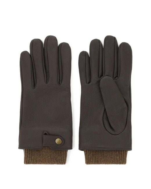 Boggi Black Gloves for men
