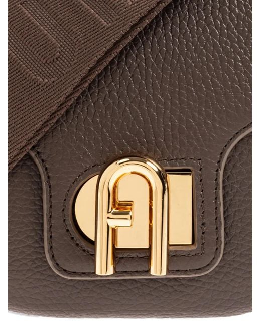 Furla Brown Lotus Mini Crossbody