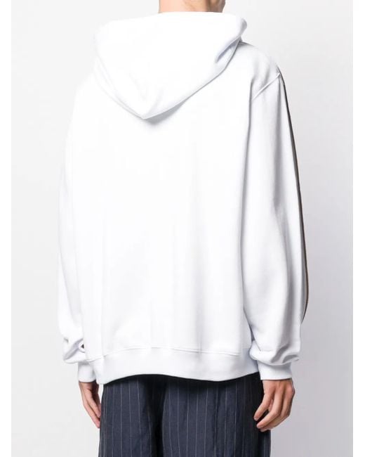 Sudadera Con Logo Y Capucha MSGM de hombre de color White