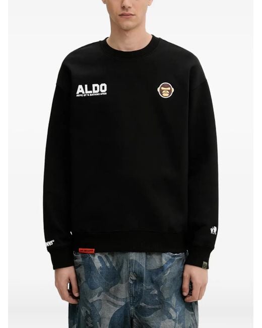 Aape By A Bathing Ape Sweater Met Apenkop in het Black voor heren