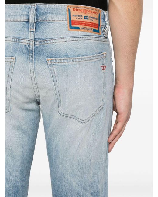 DIESEL Halbhohe Slim-Fit-Jeans in Blue für Herren
