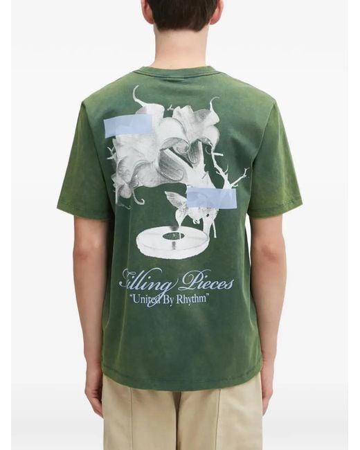 Filling Pieces Green Grammophone T-Shirt for men