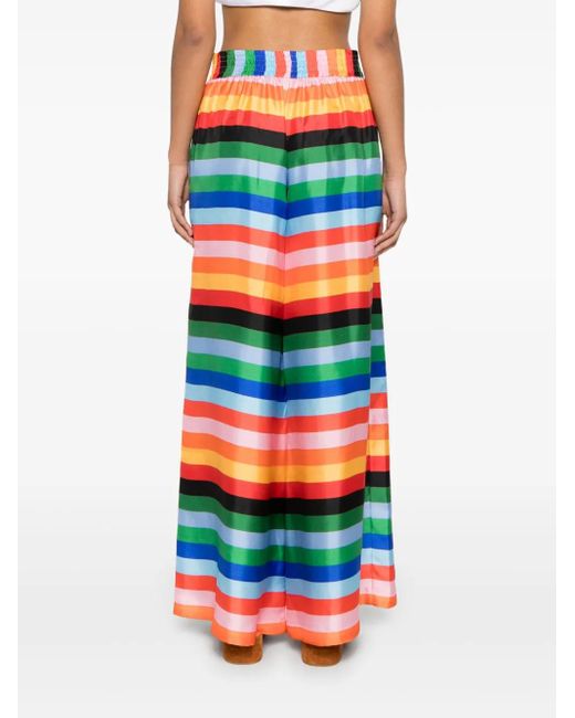 Rianna + Nina Orange Striped Trousers