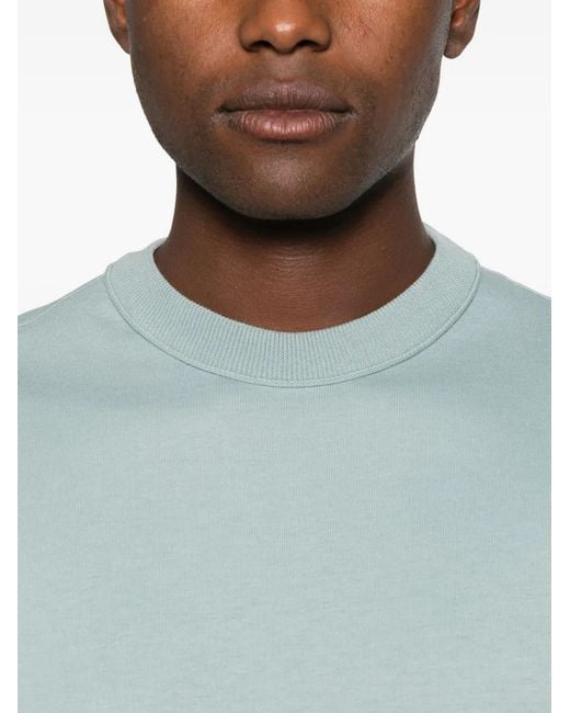 Canali Blue Cotton T-Shirt for men