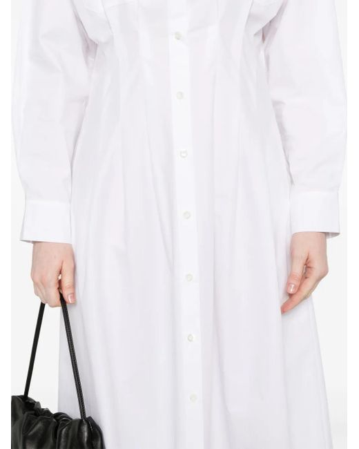 FRAME White The Nipped Kleid