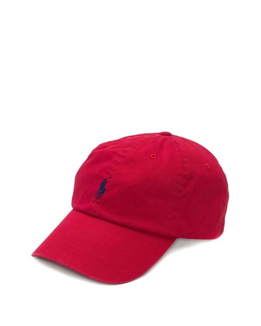 Polo Ralph Lauren メンズ レッド ロゴ キャップの通販はau PAY
