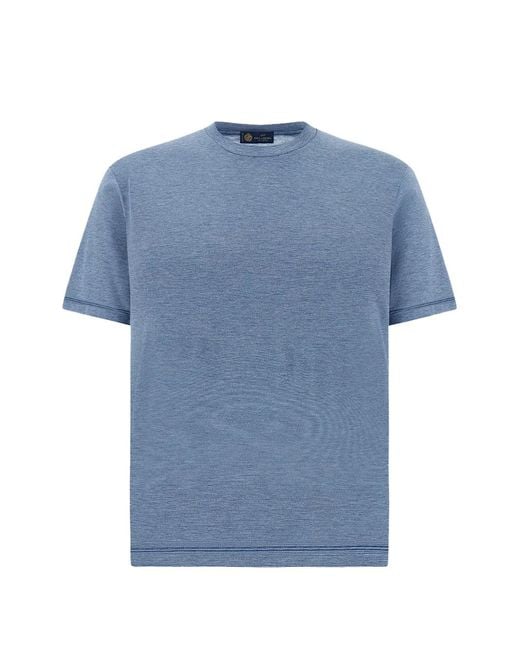 Paul & Shark Blue Crew-Neck T-Shirt for men
