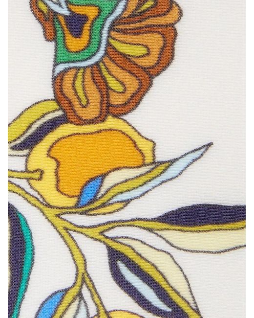 LaDoubleJ White Floral-Print Bikini Bottom