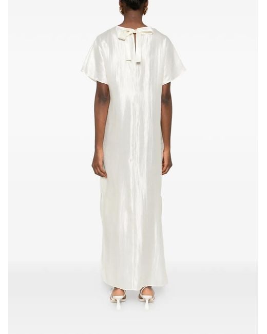 THE GARMENT White Porcha Short-Sleeve Maxi Dress