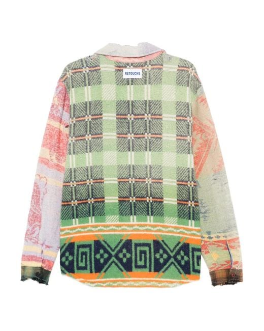 GALLERY DEPT. Natural Patchwork Shirt for men