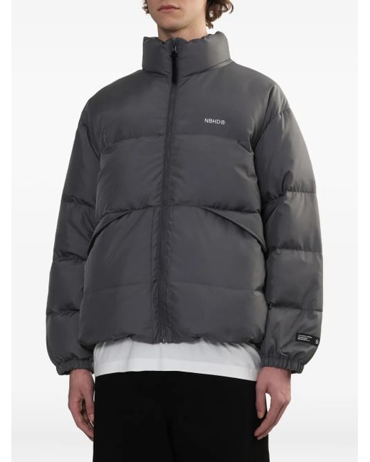 Neighborhood Gray Quilted Padded Jacket for men