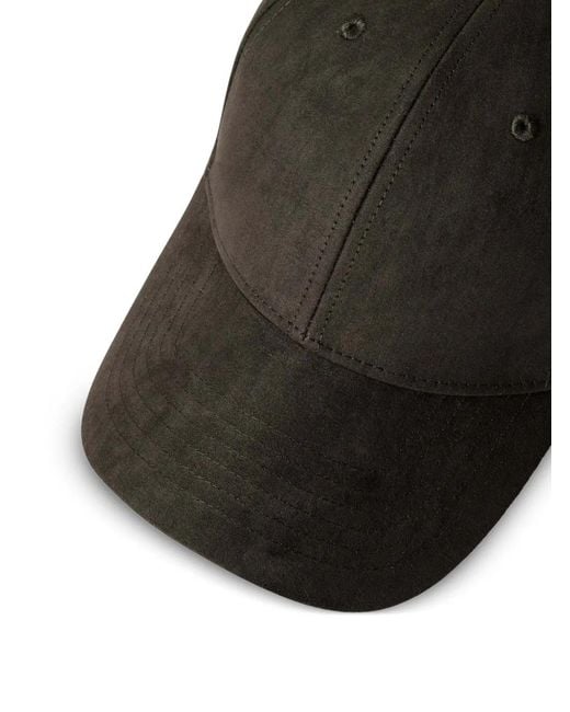 Hackett Black Suede-Textured Cap for men