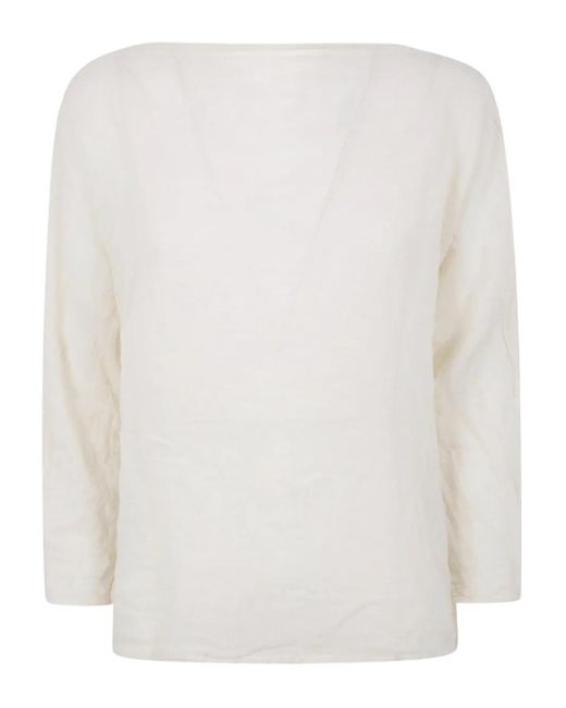 Daniela Gregis White Klassischer Pullover