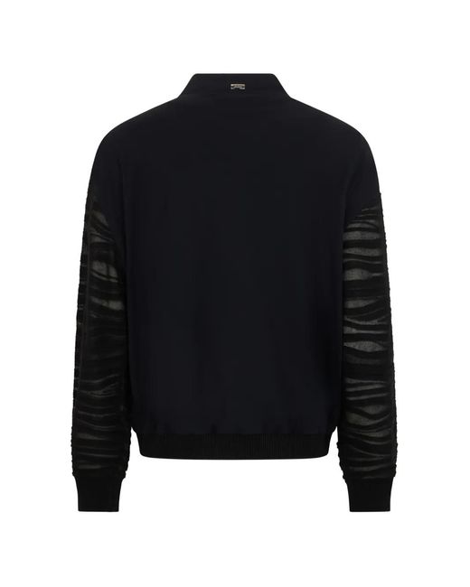 Herno Black Zip-Up Bomber Jacket
