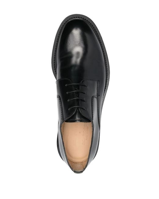 Scarosso Black Chunky-Soled Derby Shoes for men
