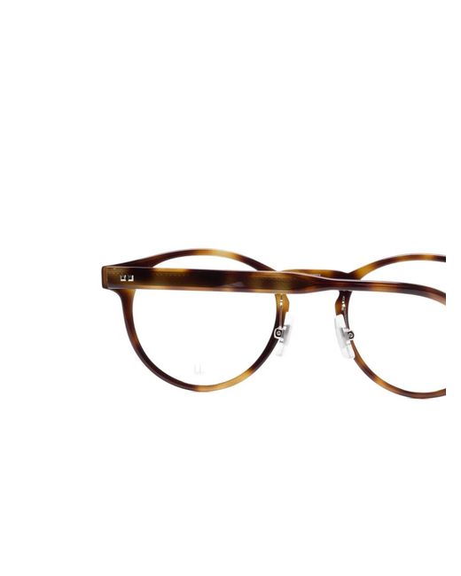 Dunhill Brown Round-Frame Glasses