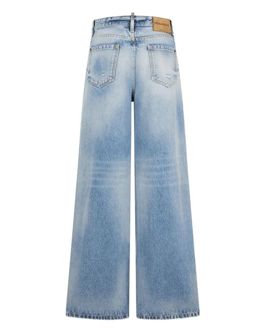 DSquared² Blue Logo-Patch Jeans