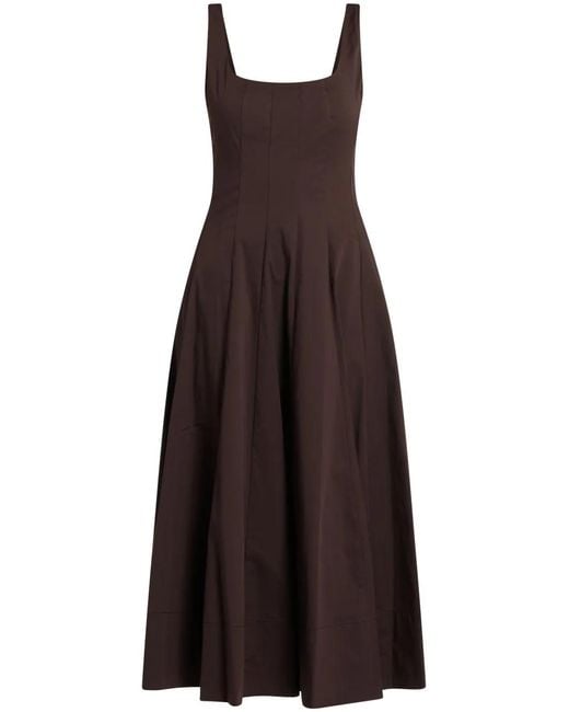 Staud Brown Wells Dress