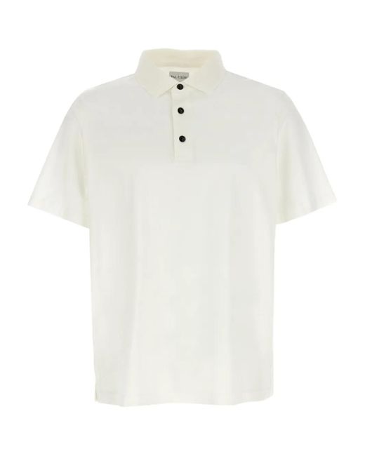 Pal Zileri White Button-Placket Polo Shirt for men