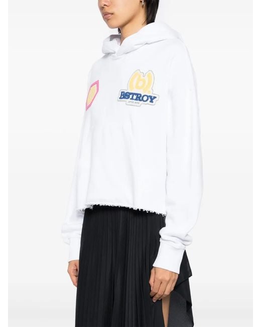 Givenchy White Appliqué Hoodies