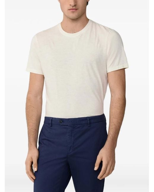 Hackett White Crew-Neck T-Shirt for men