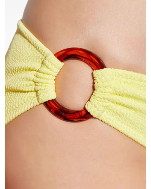 Melissa Odabash Yellow Ribbed Bikini Bottom