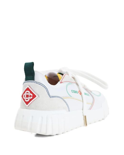 Casablanca White Logo-Print Sneakers for men