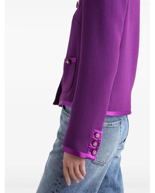 Dolce & Gabbana サテントリム ジャケット Purple