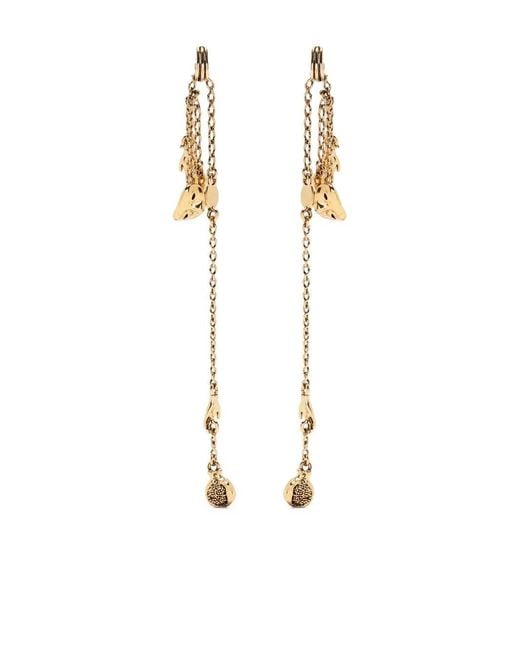 Lemaire White Pendants Drop Earrings