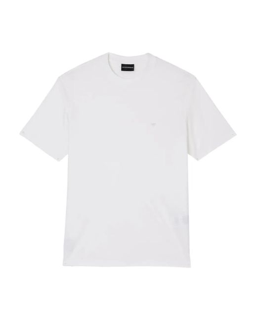 メンズ Emporio Armani イーグルロゴ Tシャツ White