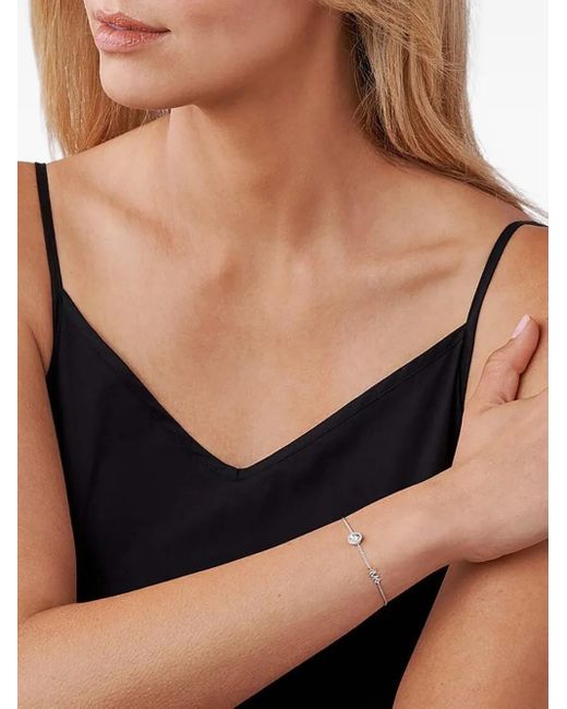Michael Kors Black Crystal-Embellished Chain Bracelet