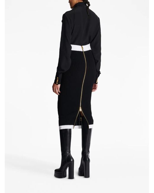 Jupes Balmain en coloris Black