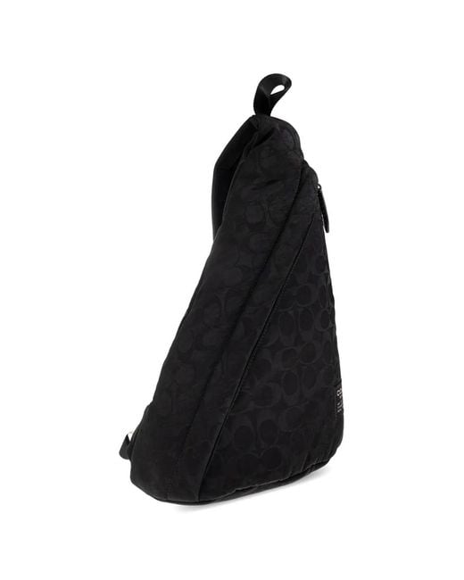 COACH Black Lachlan Sling Bag for men
