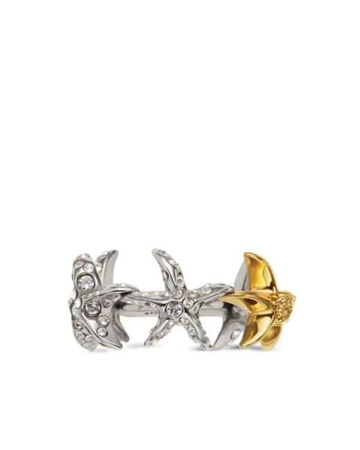 Versace Metallic Barocco Sea Ring